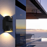 Waterproof Up and Down Light LED Black Modern Wall Washer Light Wall Lamp - Lamp Outdoor