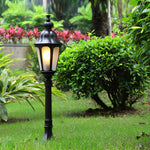 Elegant European-Style Black LED Outdoor Pathway Lamp Post - Lamp Outdoor