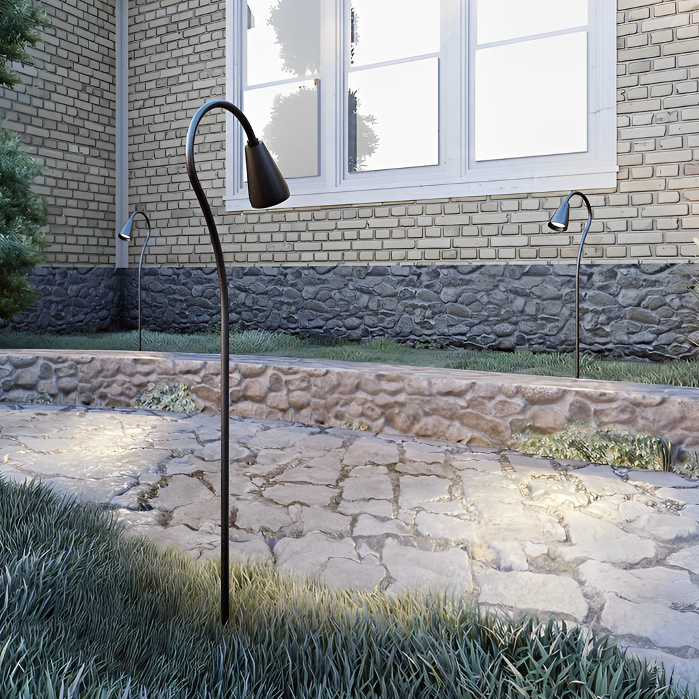 Arched Gooseneck Pathway Lights Waterproof LED COB Outdoor Lighting - Lamp Outdoor
