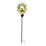 Mystical Moon & Sun Flame Iron Hollow Projector Solar Garden Light - Lamp Outdoor