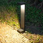 Aluminum LED I-Shaped Pathway Lights - Modern, Waterproof Black Finish - Lamp Outdoor