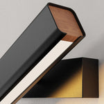 Orin Modern Rectangles Metal Rotatable Wall Lamp, Black/White - Lamp Outdoor