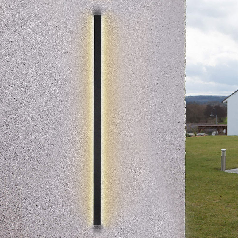 Waterproof Outdoor Long LED Linear Lights Black Modern Outdoor Wall Lighting - Lamp Outdoor