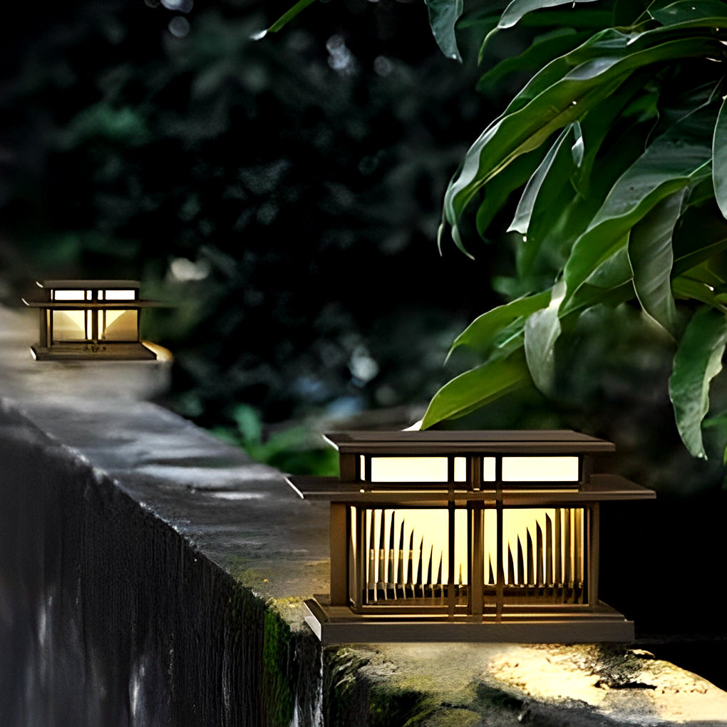 Outdoor IP65 Waterproof LED Modern Solar Post Caps Lights Pillar Light - Lamp Outdoor
