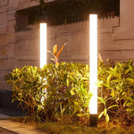 Cylindrical Acrylic Waterproof LED Black Modern Outdoor Lawn Lights - Lamp Outdoor
