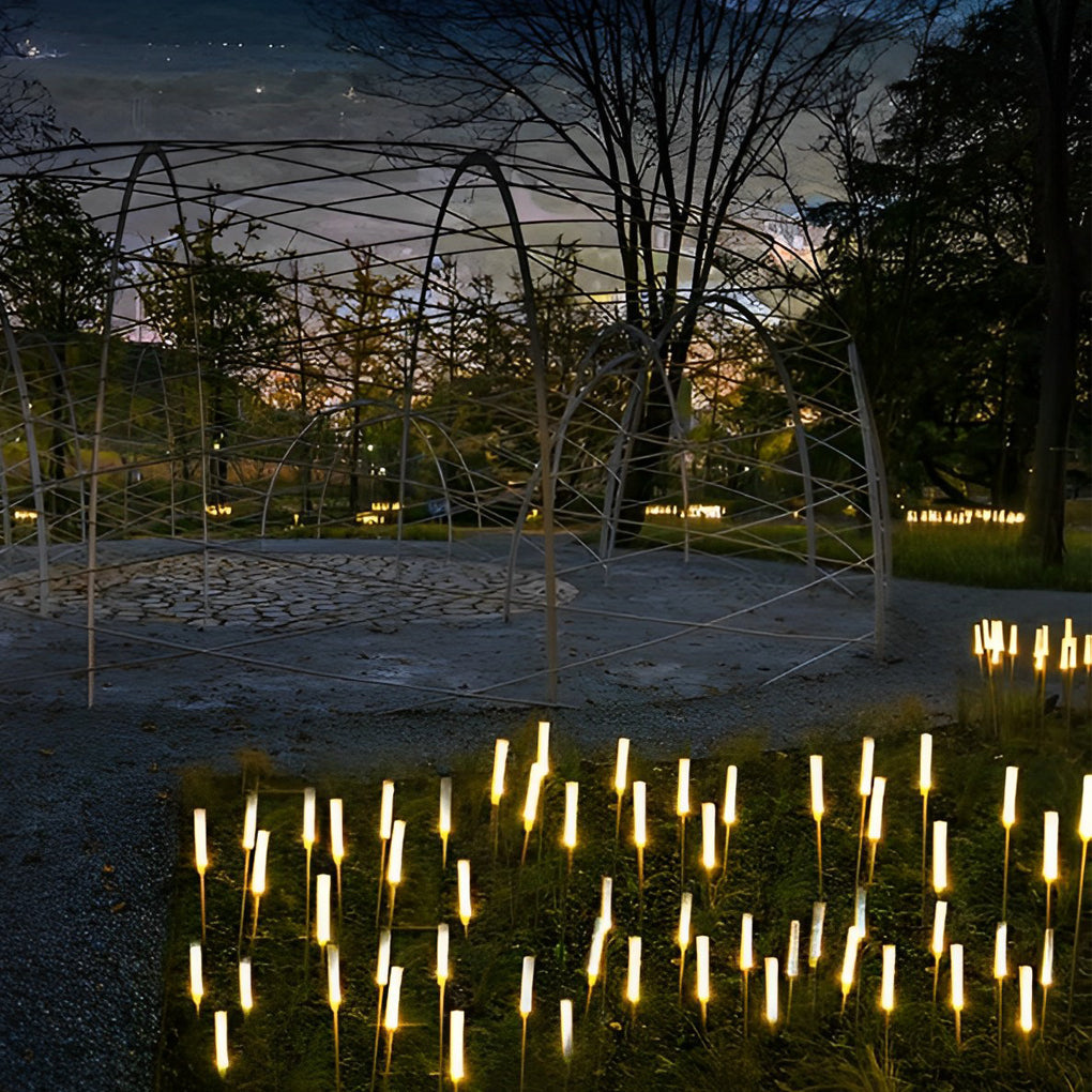 10pcs Reeds Acrylic Frosted Stick Waterproof Outdoor Lights Lawn Lamp - Lamp Outdoor