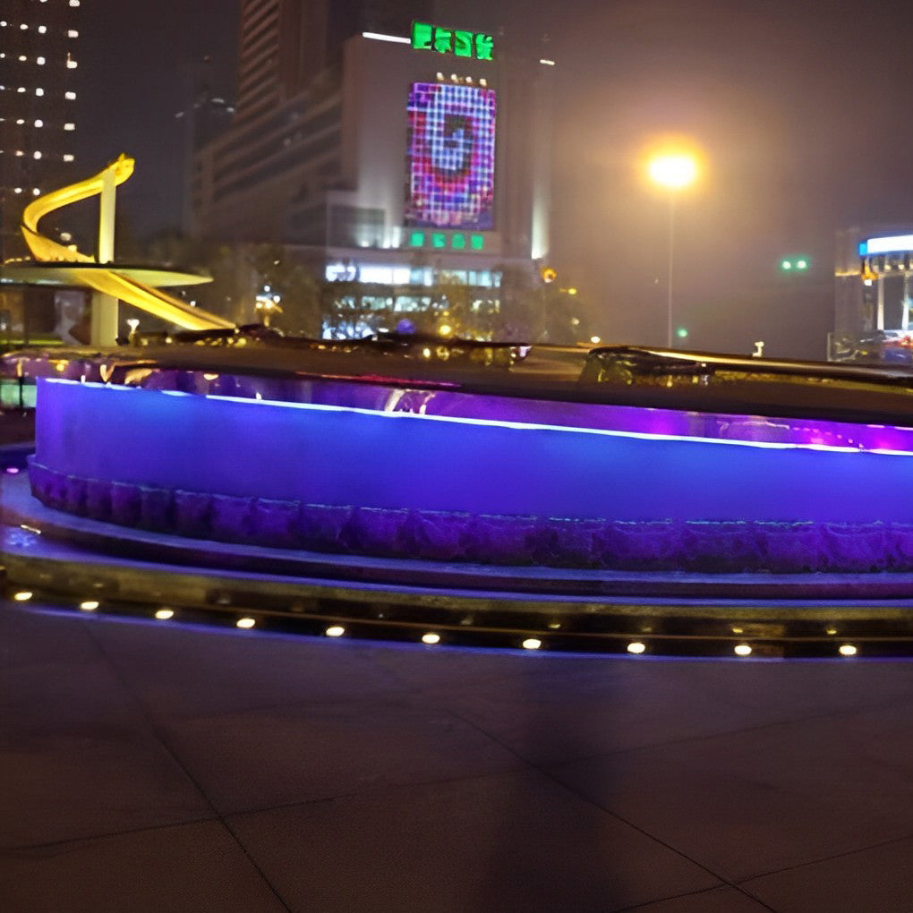 10pcs Silver Polished LED in-Ground Step Lights DC12V Stainless Steel Modern Park Square Lighting - Lamp Outdoor