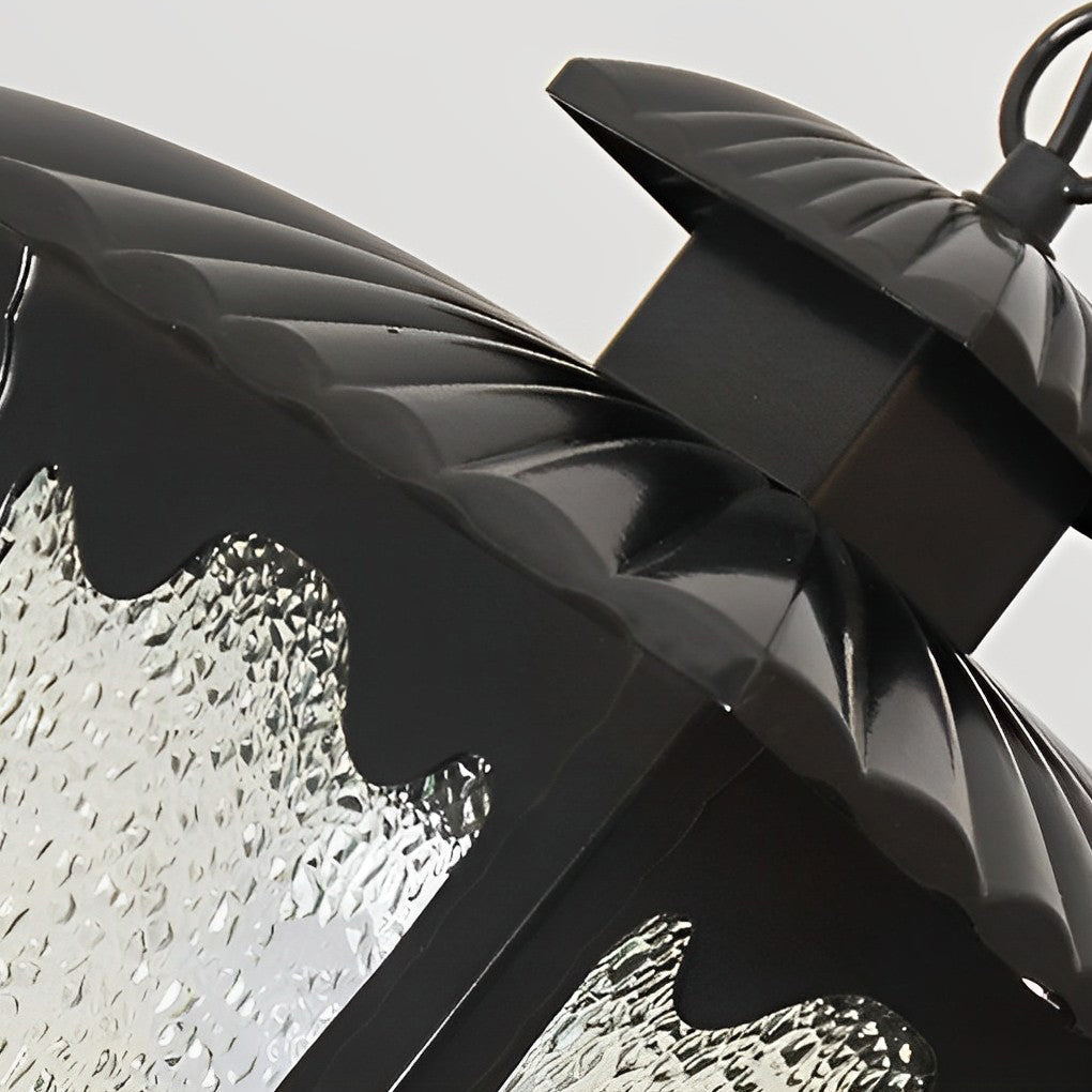 Retro Water Drops Glass Waterproof European Style Outdoor Chandelier - Lamp Outdoor
