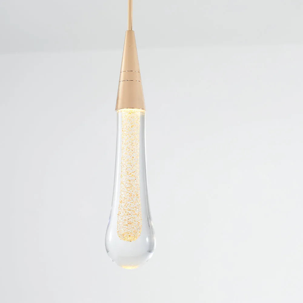 Teardrop Gold Pendant Light - Lamp Outdoor