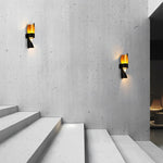Spiral Exterior Up and Down Wall Lights Outdoor Wall Mounted Light with Gold Interior - Lamp Outdoor