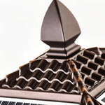 Retro Waterproof Glass Aluminum Brown Modern Solar Fence Post Lights - Lamp Outdoor