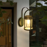Portable Lantern Shaped LED Waterproof Modern Solar Plug in Wall Sconce Lighting - Lamp Outdoor