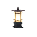 Elegant Vintage Pavilion Black Bollard Lights Retro Outdoor Pathway Lamp - Lamp Outdoor
