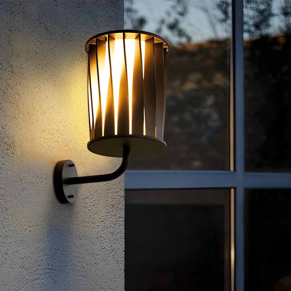 Creative Twisted Waterproof LED Modern Outdoor Wall Lamp Plug in Wall Lights - Lamp Outdoor