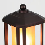 Retro Aluminum Waterproof Rose Gold American Style Outdoor Pillar Lamp - Lamp Outdoor