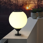 Ball Waterproof Three Step Dimming LED Solar Post Caps Lights Pillar Light - Lamp Outdoor