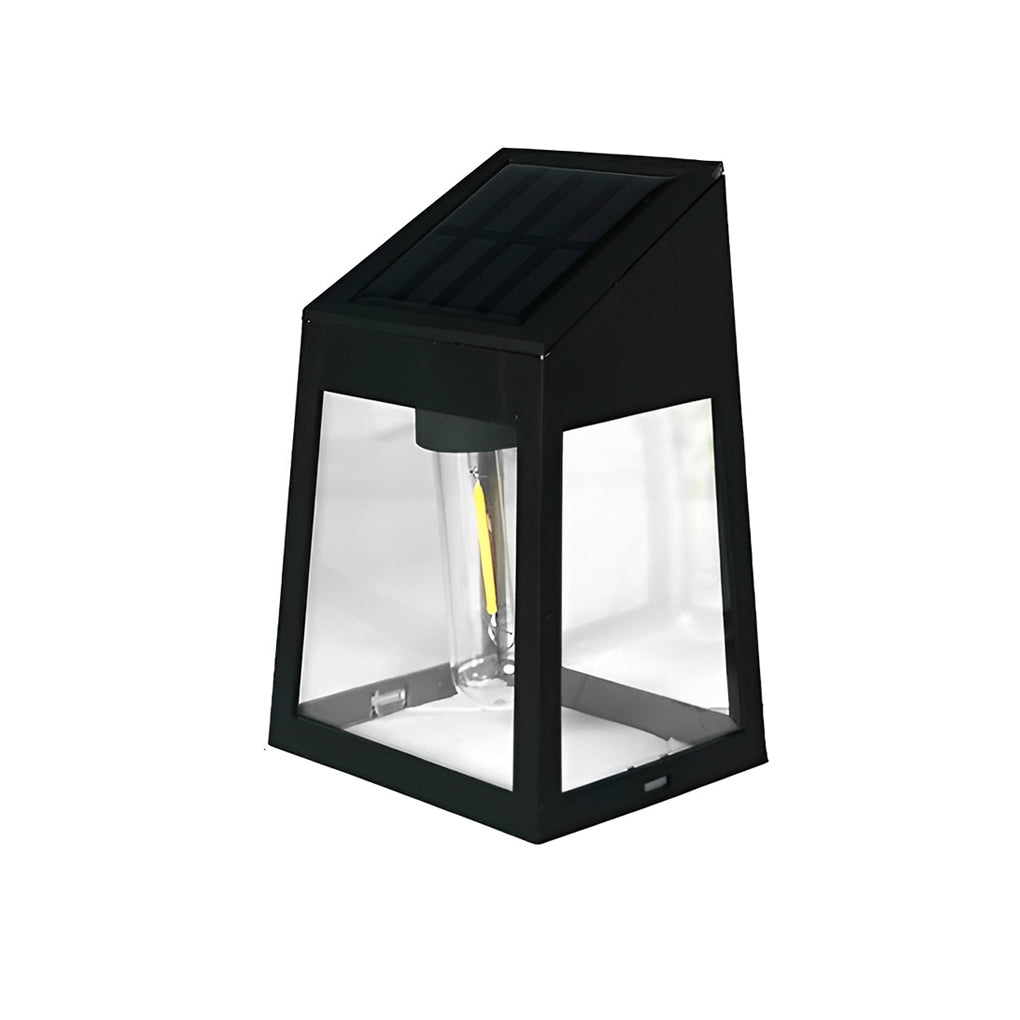 Tungsten Bulb Solar Wall Lanterns Dusk to Dawn Motion Senor Lighting - Lamp Outdoor