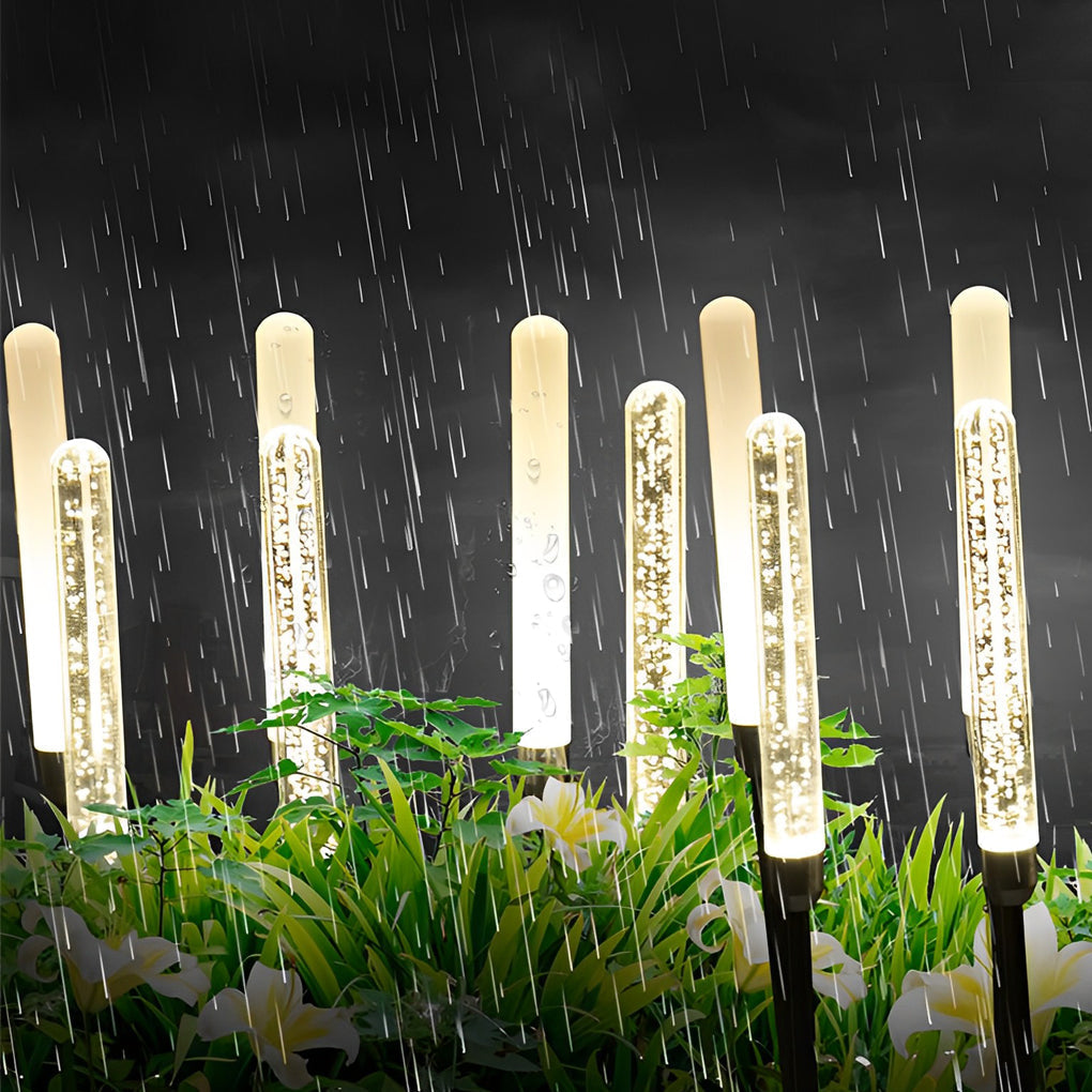 5Pcs Waterproof Acrylic Crystal Bubble Reed LED Lawn Lights Garden Lights - Lamp Outdoor