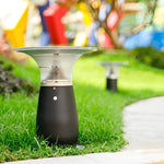Efficient 3.5W Solar LED Path Downlights 360° Modern Black Landscape Lighting - Lamp Outdoor