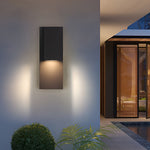 Rectangle Waterproof LED Black Modern Outdoor Wall Lamp Wall Light Fixture - Lamp Outdoor