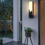 Rectangular Creative Scenery Waterproof LED Black Retro Sconces Lighting - Lamp Outdoor