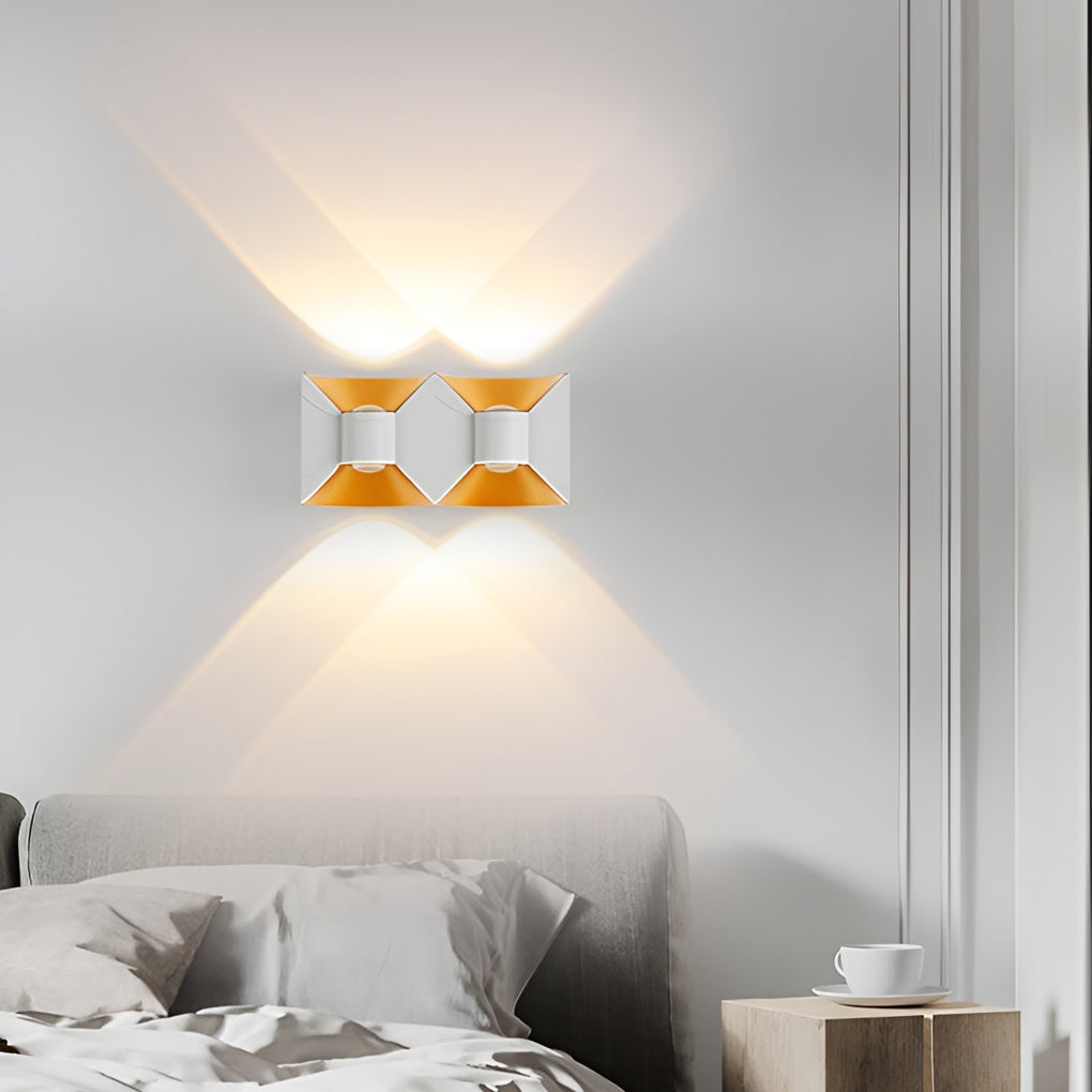 Square Up and Down Lights 6W LED Waterproof Modern Outdoor Sconces - Lamp Outdoor