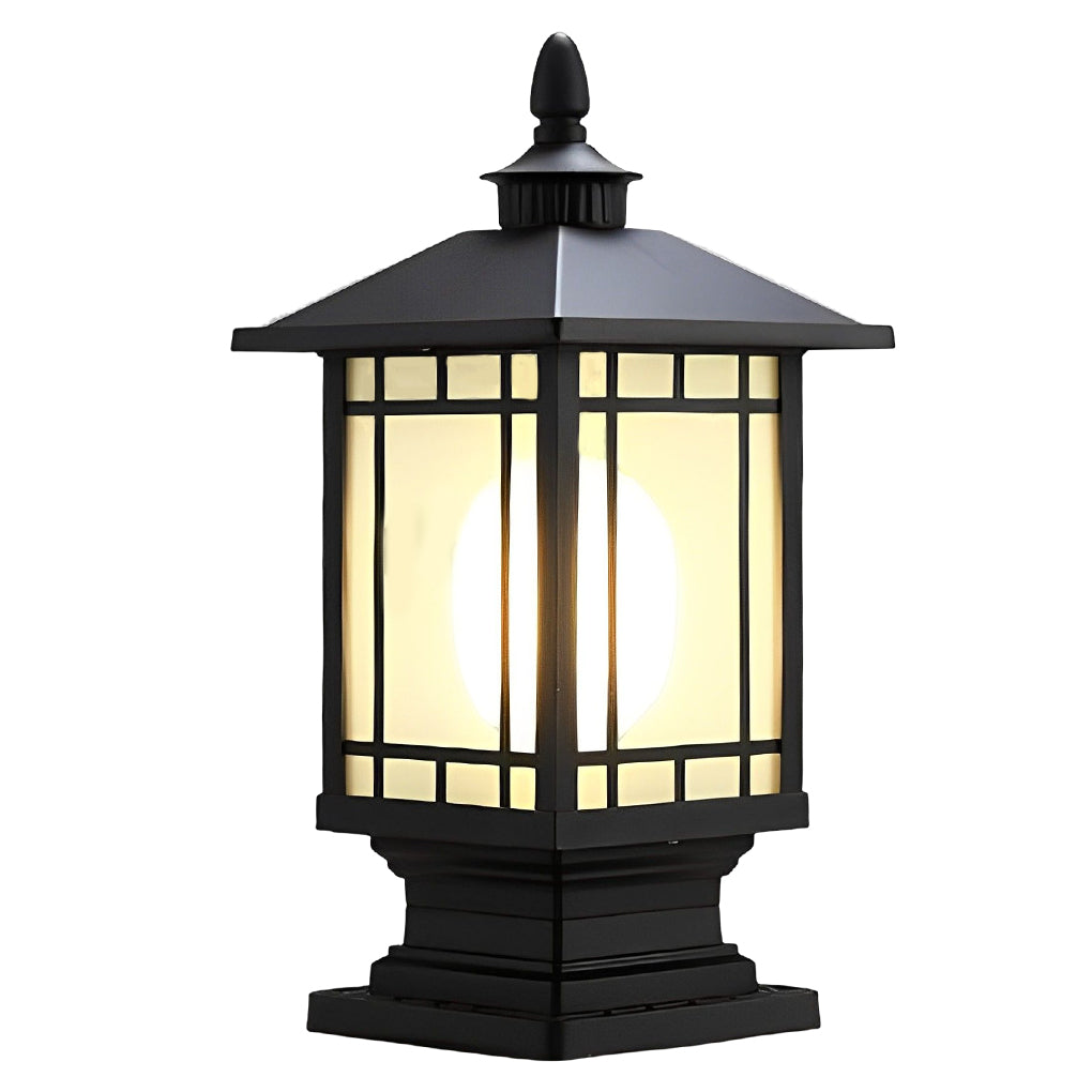 Retro Creative Waterproof Modern Outdoor Fence Post Lights Pillar Lamp - Lamp Outdoor
