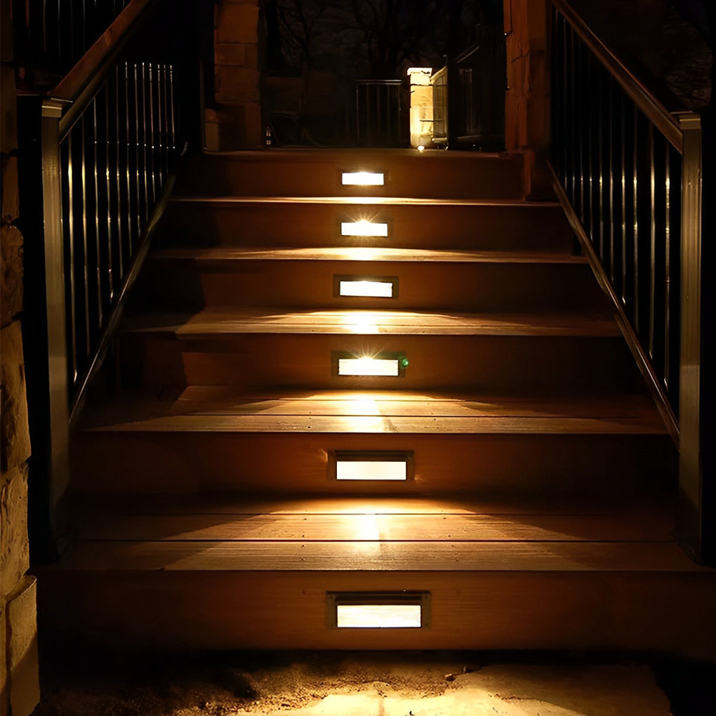 Rectangular & Grilles 3W LED IP65 Stair Wall Reccessed Lights Integrated Step Lighting - Lamp Outdoor