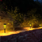 RGB Hexagon Hollow Outdoor Solar Stake Light Waterproof Landscape Lighting - Lamp Outdoor