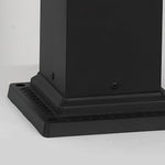 Black Solar Pathway Bollard Lights Three-Step Dimming Outdoor Lighting - Lamp Outdoor