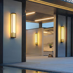 Vintage Waterproof Stainless Steel Brown Wall Lamp Exterior Lights - Lamp Outdoor