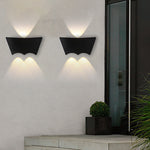 LED Up and Down Lights Waterproof Black Modern Sconce Wall Washer Light - Lamp Outdoor