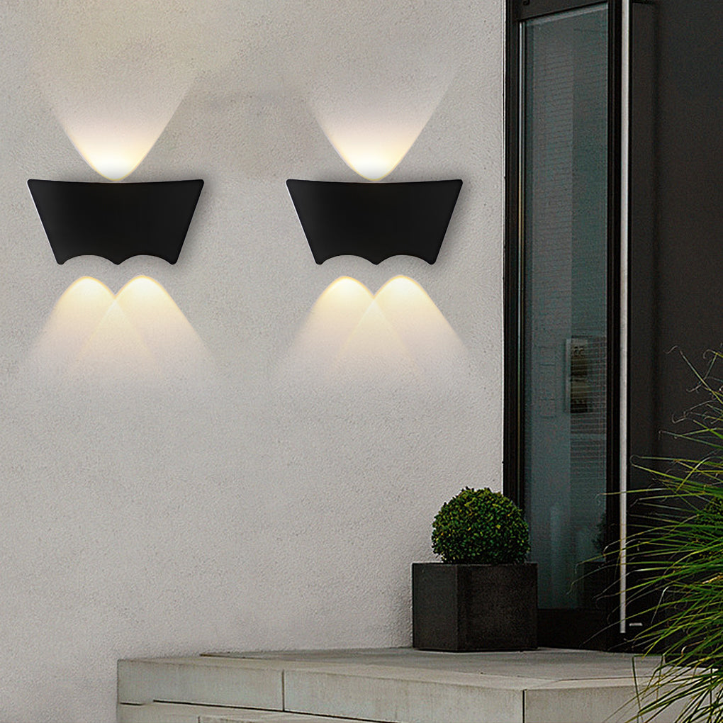 LED Up and Down Lights Waterproof Black Modern Sconce Wall Washer Light - Lamp Outdoor
