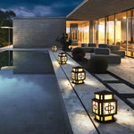 Creative LED Waterproof Black Retro Outdoor Deck Post Lights Pillar Light - Lamp Outdoor