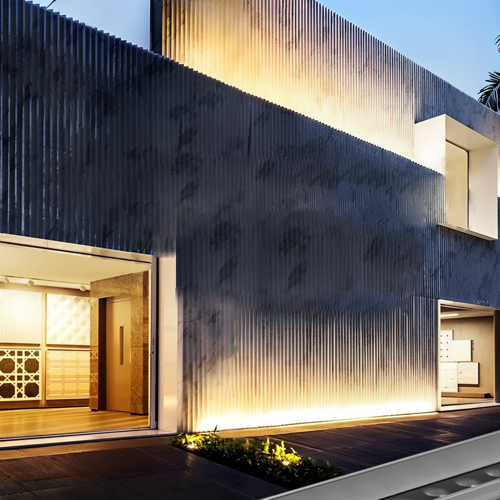 Linear Up LED Outdoor Wall Washer Lights Wall Landscape Lamp with Baffle - Lamp Outdoor