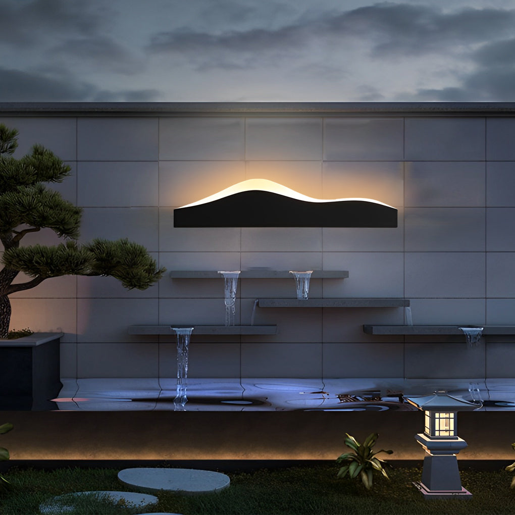 Mountain Scenery Creative Waterproof LED Modern Outdoor Wall Lights - Lamp Outdoor