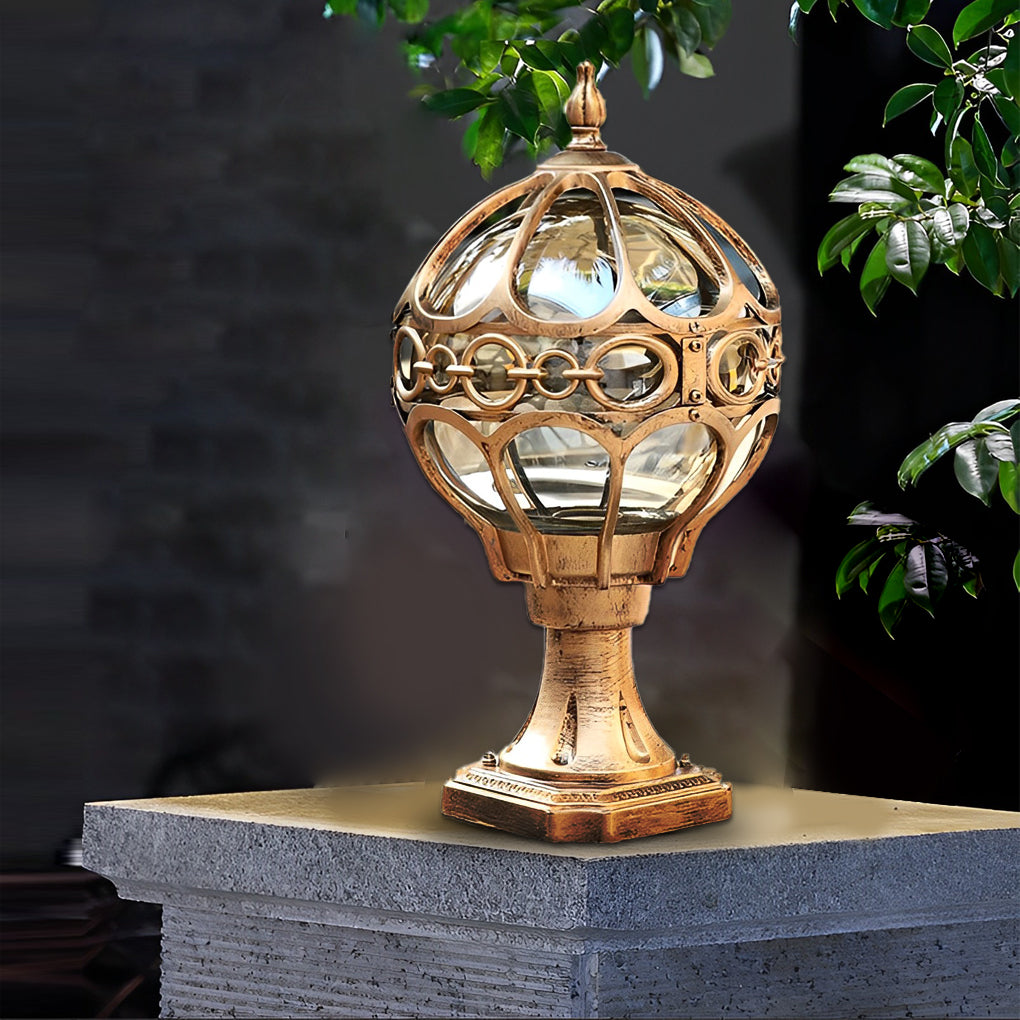 Creative Round Ball Waterproof LED European-style Fence Post Lights - Lamp Outdoor