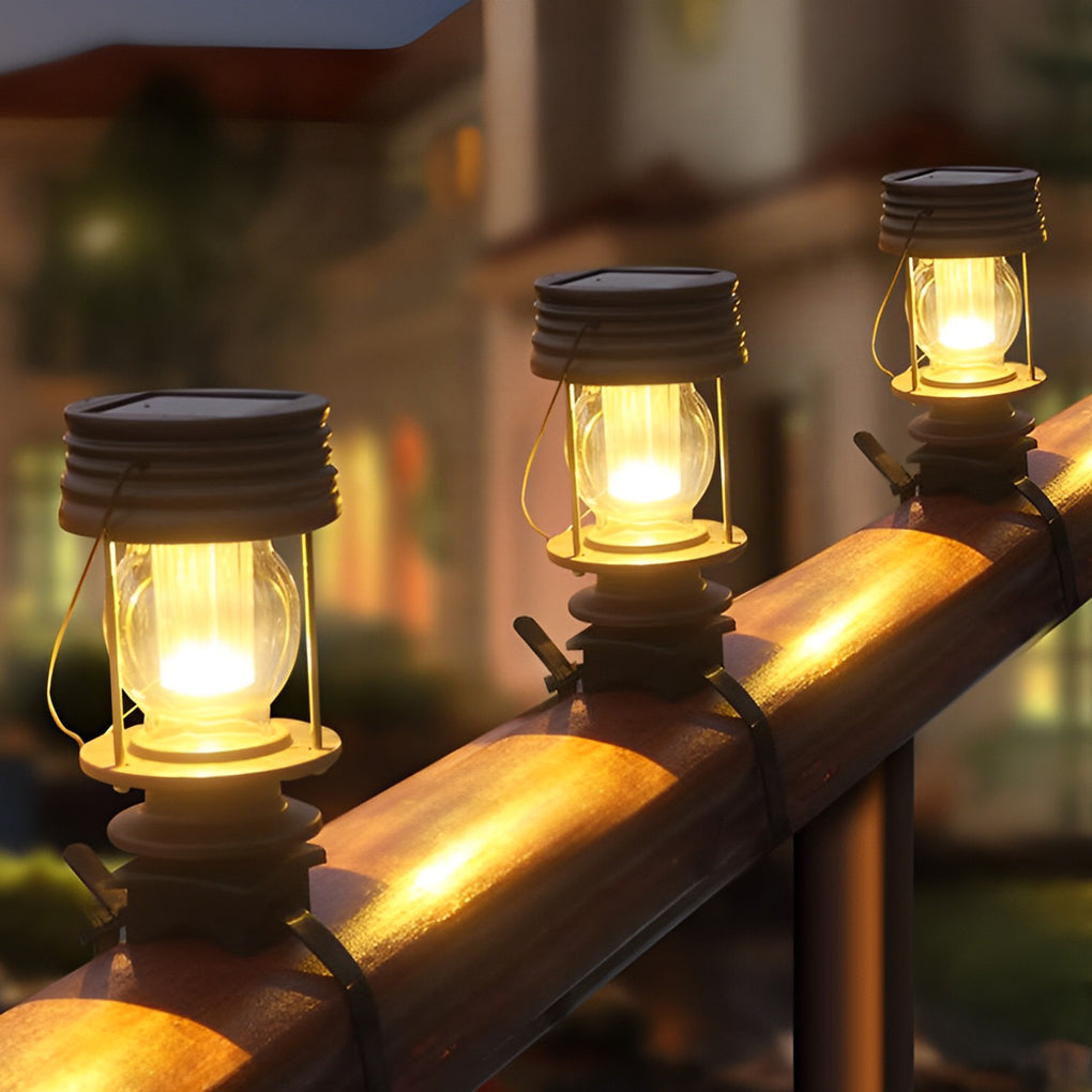 Retro Portable Waterproof Intelligent Led Solar Powered Outdoor Lights - Lamp Outdoor