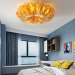 O'Moore Swan Feather Round Ceiling Light - Lamp Outdoor