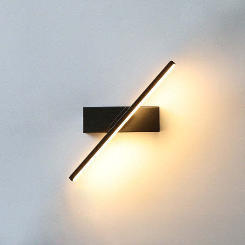 Struve Rotatable Wall Lamp for Bedroom, Black/White - Lamp Outdoor