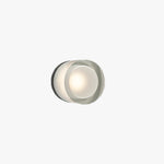 Valentina Modern Mini Drum Metal/Acrylic Outdoor Wall Lamp, Transparent - Lamp Outdoor