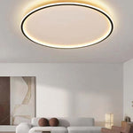 Quasso Flush Mount Ceiling Light Modern LED Round - Lamp Outdoor