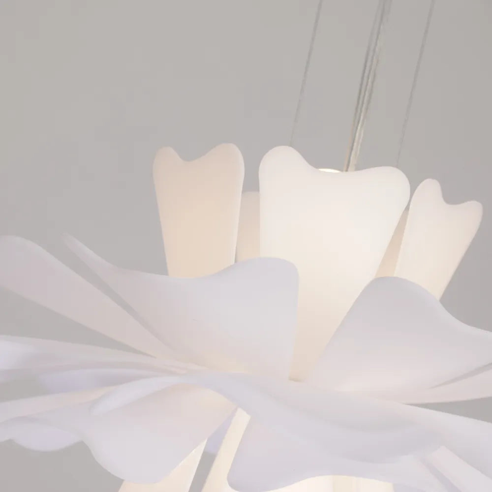 Niva Elegant Flower Pendant Light White - Lamp Outdoor