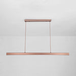 Thala Modern Linear Metal LED Pendant Light Black/Brown - Lamp Outdoor