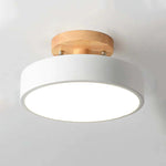 Orya Round LED Flush Mount Ceiling Light Modern Wood Colorful - Lamp Outdoor