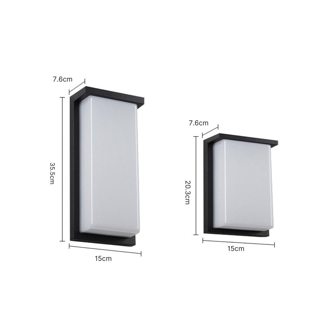Heather LED Rectangular Die-Cast Aluminum Outdoor Sconce