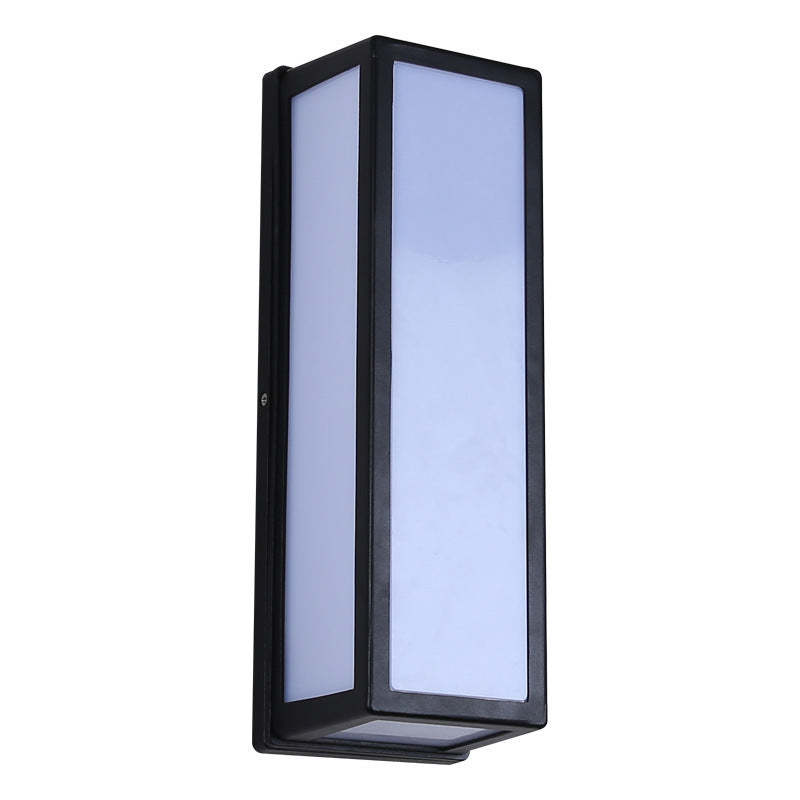 Linae Modern Waterproof Metal Cross Outdoor Wall Lamp, Black - Lamp Outdoor