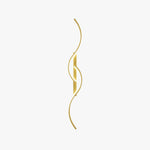 Lumor Modern Linear Wave Bedroom Wall Lamp, Black/Gold - Lamp Outdoor