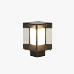 Ray Modern Rectangular Metal Glass Outdoor Lamp - - Lamp Outdoor