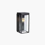 Ray Modern Rectangular Solar Waterproof Metal Glass Outdoor Wall Lamp - Lamp Outdoor